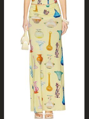 NWT Tyler McGillivary Jemma Skirt in Yellow